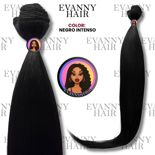 Extensiones de cabello CLON HUMANO 200g 28" Negro Intenso