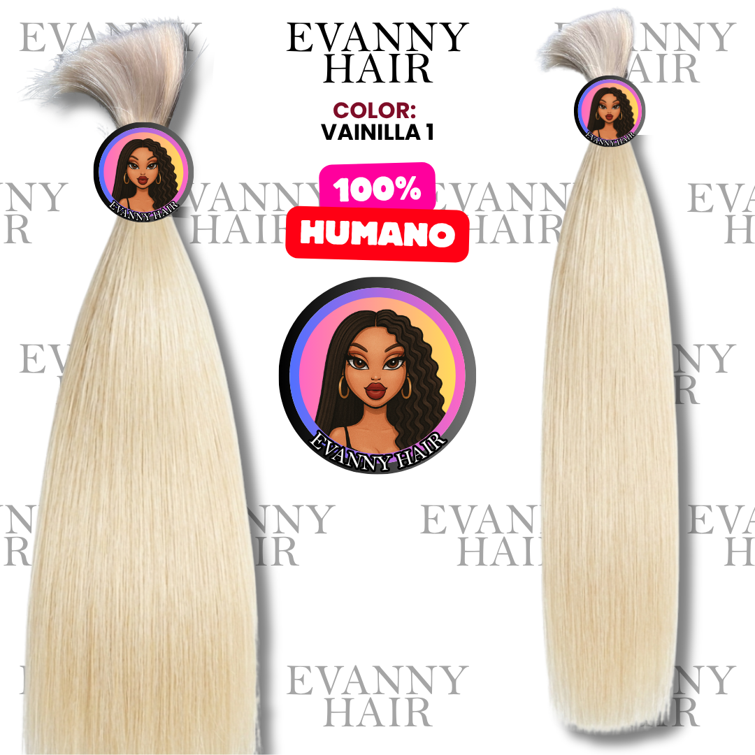 100% HUMAN Hair 100g 24" Vanilla 1
