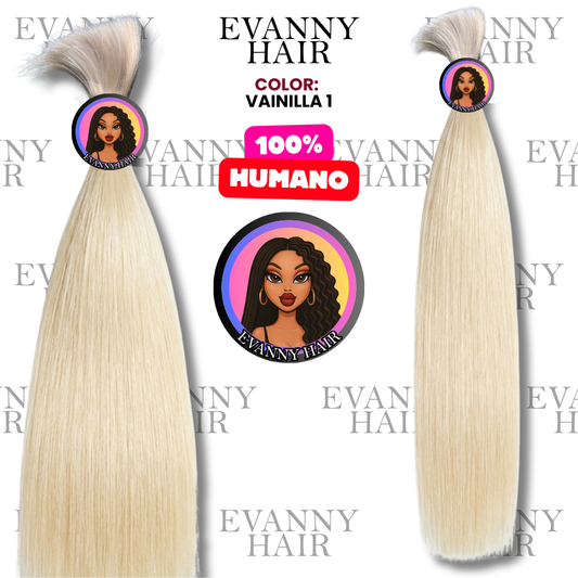 100% HUMAN Hair 100g 24" Vanilla 1
