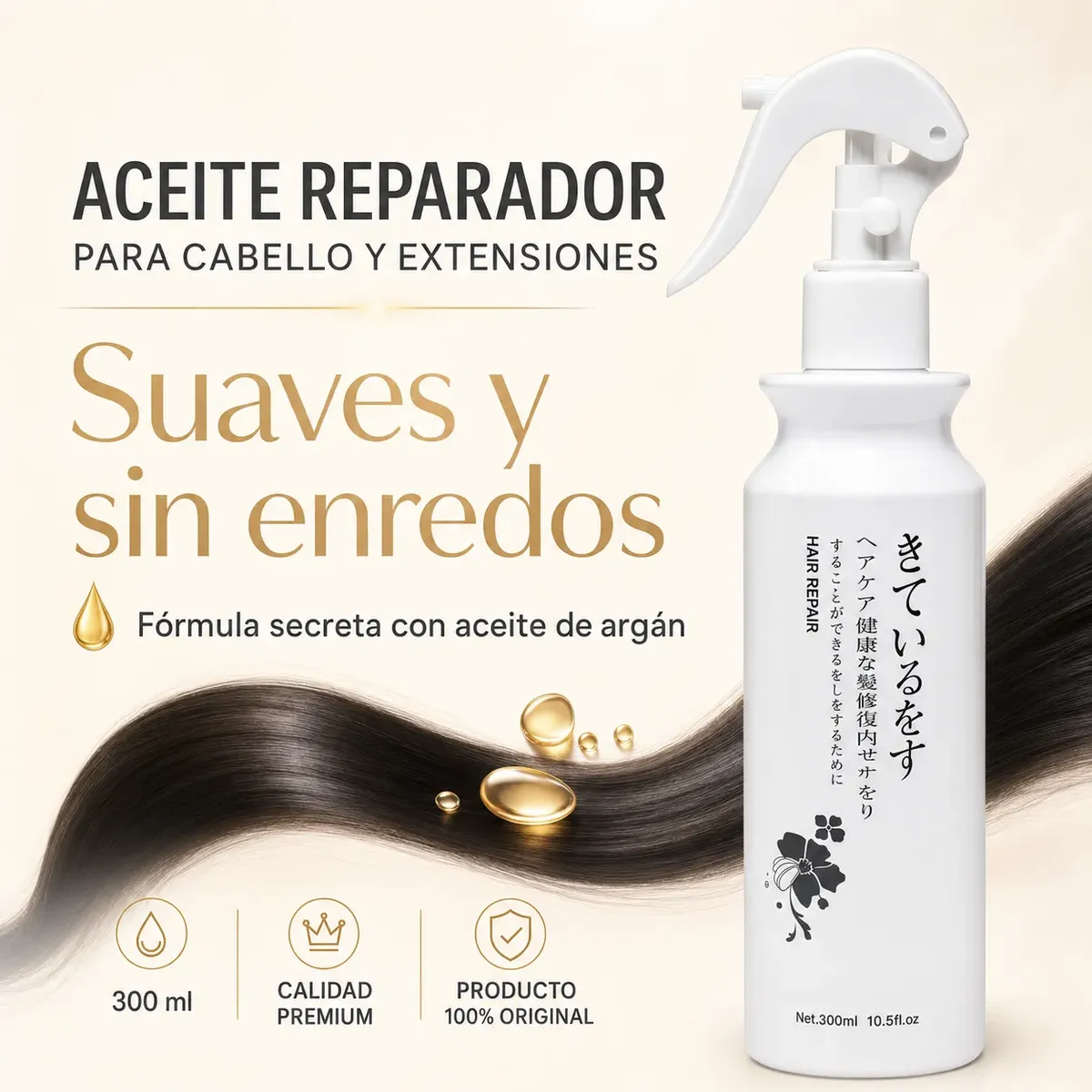 Tratamiento Reparador para Extensiones de Cabello 300 ml
